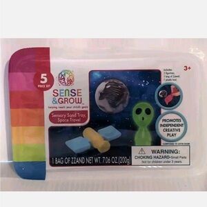 Space Travel Sensory Sand Set - Green and Blue